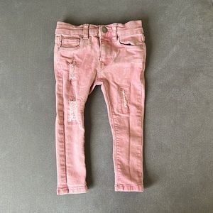 Toddler cotton on pink jeans size 2
